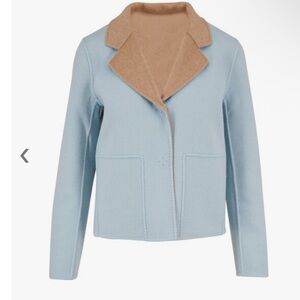 Lafayette 148 New York Blue and Tan Blazer